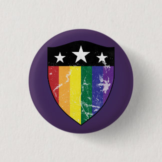 Defender Shield 01 (LGBTQIA) 3 Cm Round Badge