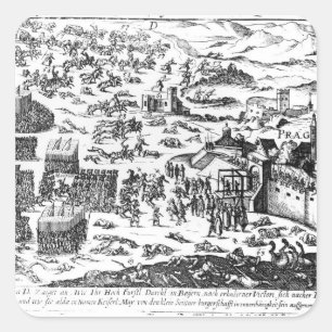 Defenestration of Prague, 1618 Square Sticker