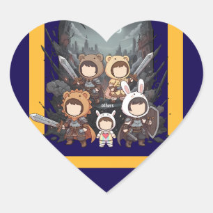 Defense for Others - Little Guardians Heart Sticker