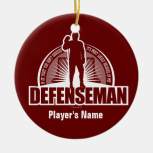 Defenseman Ceramic Tree Decoration