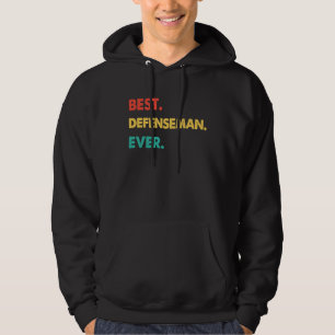 Defenseman Retro Best Defenseman Ever Hoodie