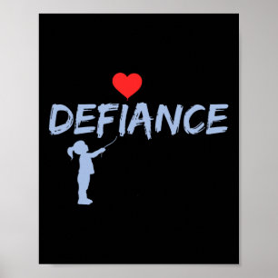 Defiance Anti Trump Impeach Retirement Resist  Poster