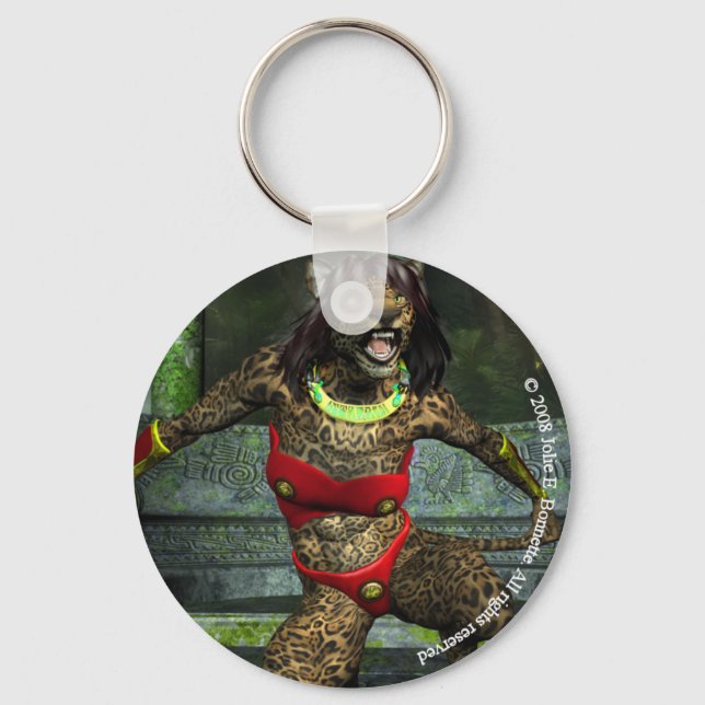 Defiance Round Keychain (Front)