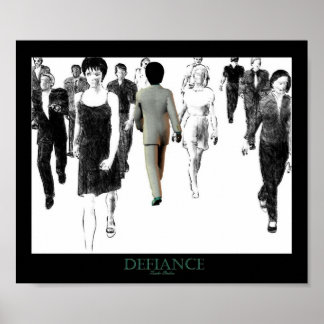 Defiance White Poster