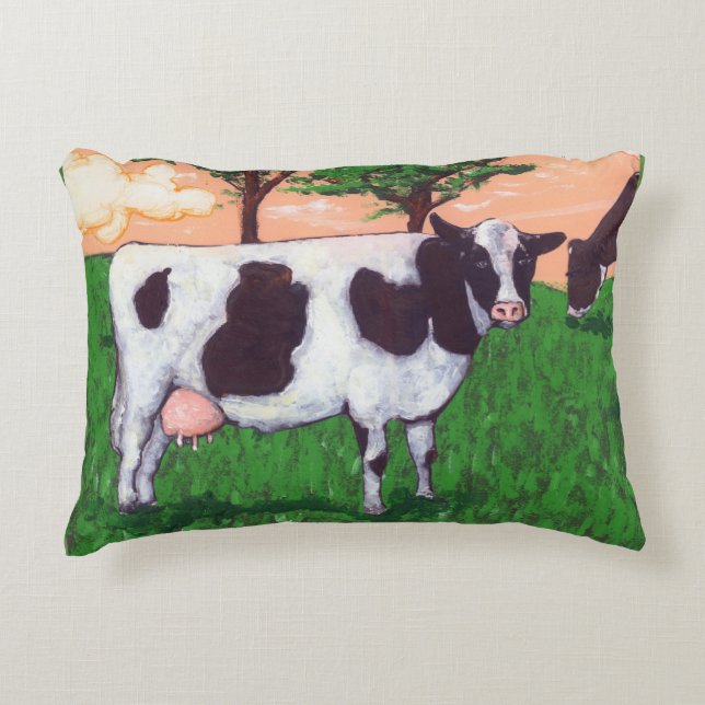 Defiant Dairy Cow Decorative Cushion (Front)