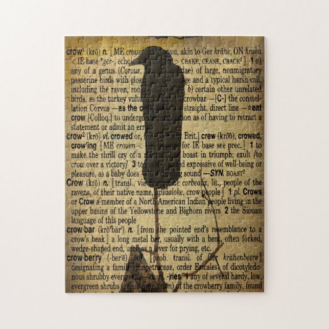Define Crow Jigsaw Puzzle (Vertical)