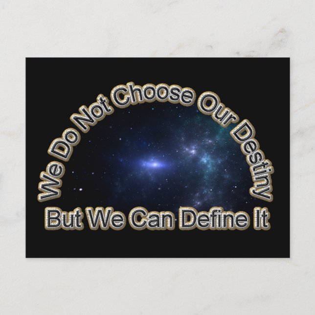 Define Your Destiny Postcard (Front)