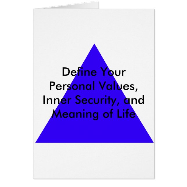 Define Your Personal Values, Inner Security Gifts (Front)