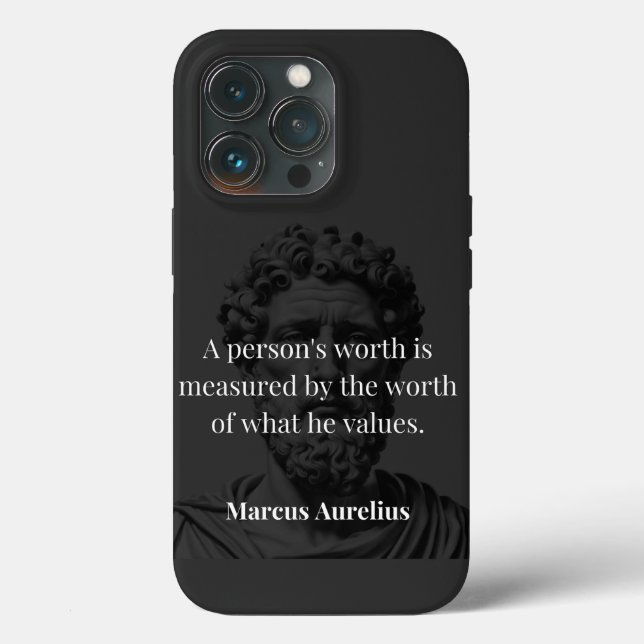 Defining Worth: Marcus Aurelius on Values Case-Mate iPhone Case (Back)