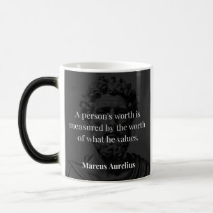 Defining Worth: Marcus Aurelius on Values Magic Mug