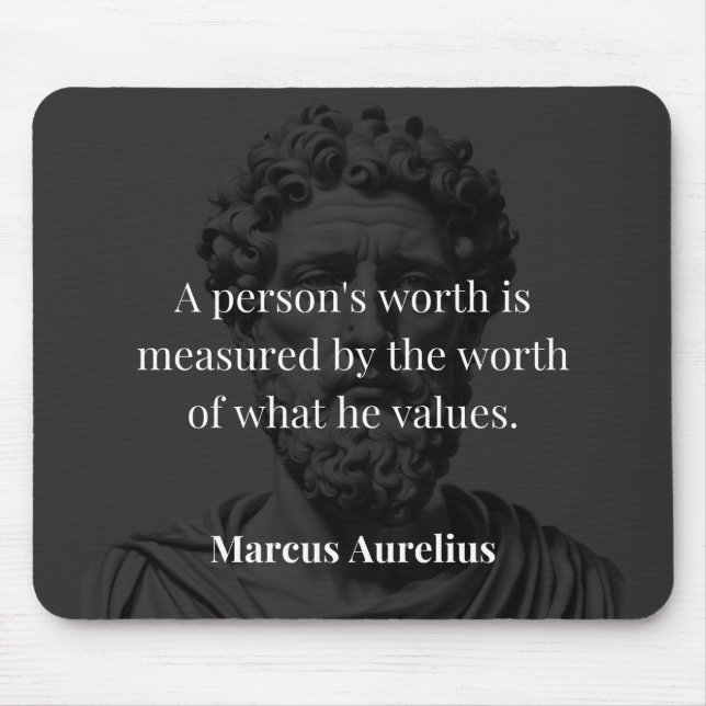 Defining Worth: Marcus Aurelius on Values Mouse Pad (Front)