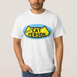 Definitely a CAT PERSON Cat Head Silhouette T-Shirt