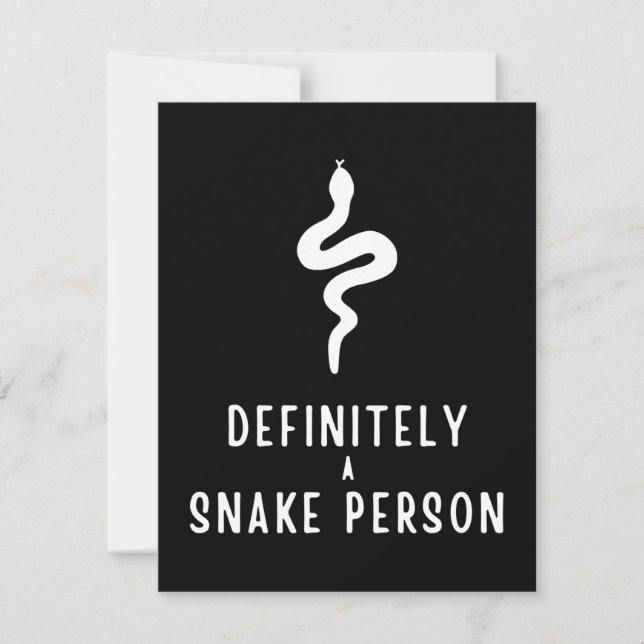 Definitely a Snake Person, Snake Lover Funny Gift (Front)