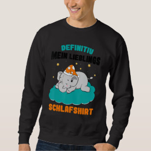 Definitely My Favourite Sleep  Baby Elephant On Cl Sweatshirt