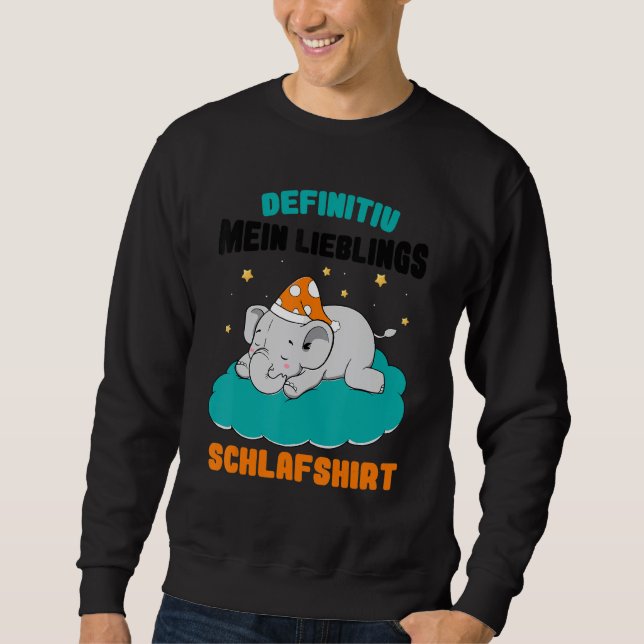 Definitely My Favourite Sleep  Baby Elephant On Cl Sweatshirt (Front)