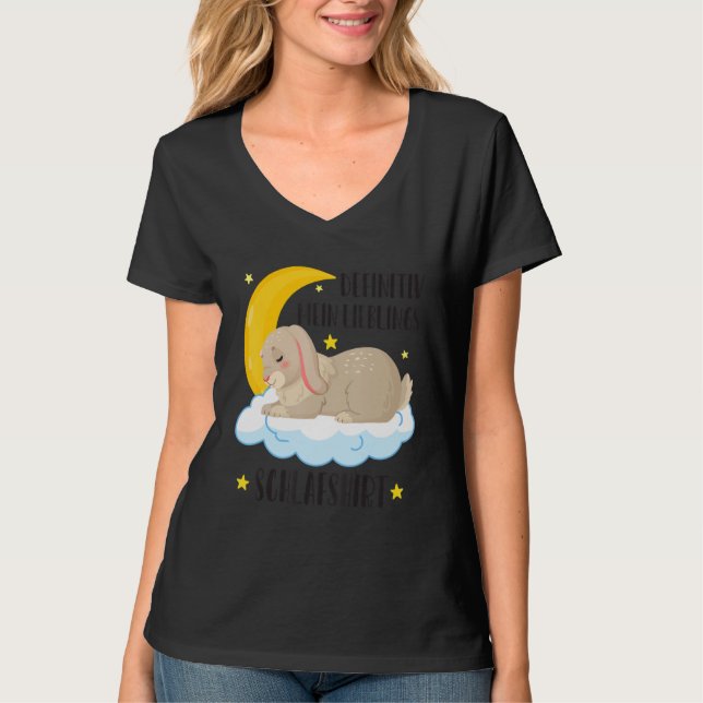 Definitely My Favourite Sleep  Bunny Rabbit Rabbit T-Shirt (Front)