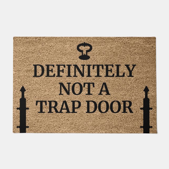 Definitely Not A Trap Door Doormat (Front)