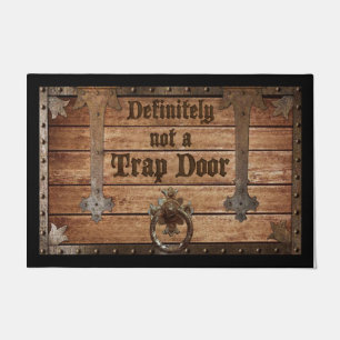 Definitely Not A Trap Door Rug, Housewarming Gift Doormat