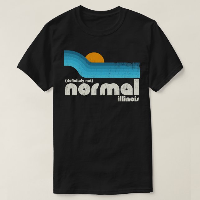 Definitely Not Normal Illinois T-Shirt (Design Front)