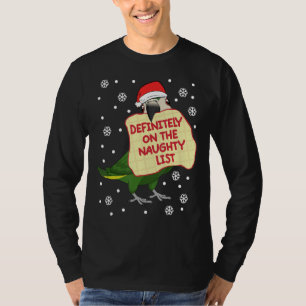 Definitely On Naughty List Parrot I Hahns Macaw T-Shirt