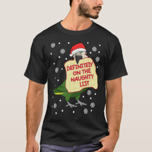 Definitely On Naughty List Parrot I Hahns Macaw T-Shirt