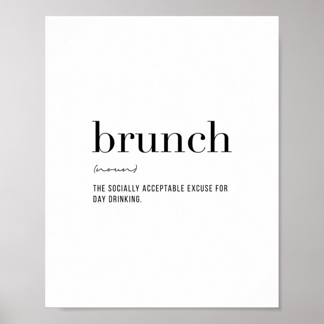 Definition Brunch Poster (Front)
