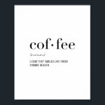Definition Coffee Poster<br><div class="desc">Definition Coffee</div>