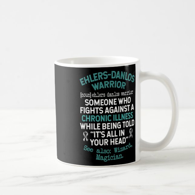 Definition Eds Warrior Syndrome Awareness  Coffee Mug (Right)