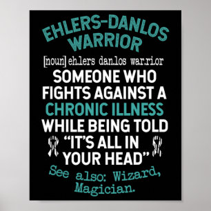Definition Eds Warrior Syndrome Awareness Poster