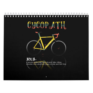 Definition Funny Cycling Addict Gift for Calendar