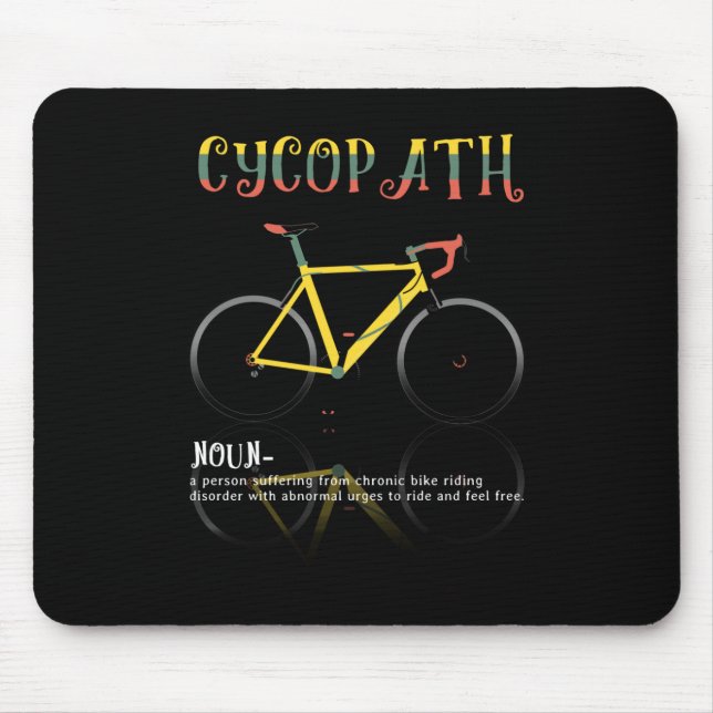 Definition Funny Cycling Addict Gift for Mouse Pad (Front)