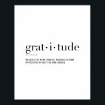 Definition Gratitude Poster<br><div class="desc">Definition Gratitude</div>