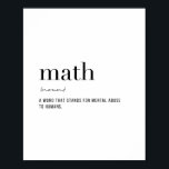 Definition Math Poster<br><div class="desc">Definition Math</div>