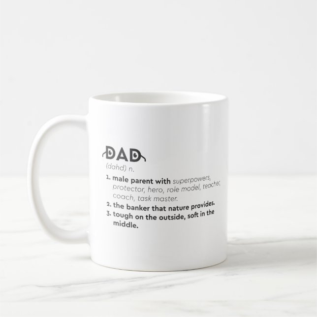 Definition Mug Funny Dad Superpower Parents quotes (Left)