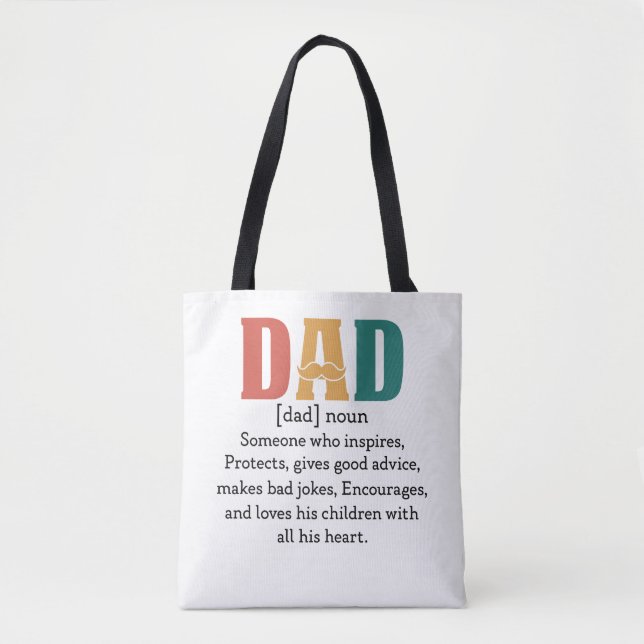 Definition of a Dad Tote Bag (Front)