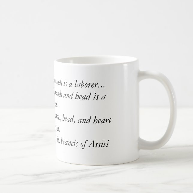 Definition of an artist coffee mug (Right)