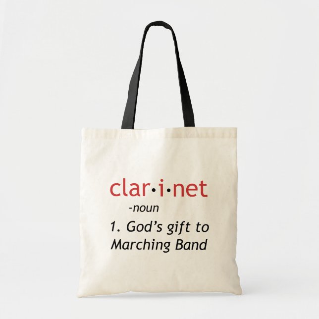 Definition of Clarinet Tote Bag (Front)