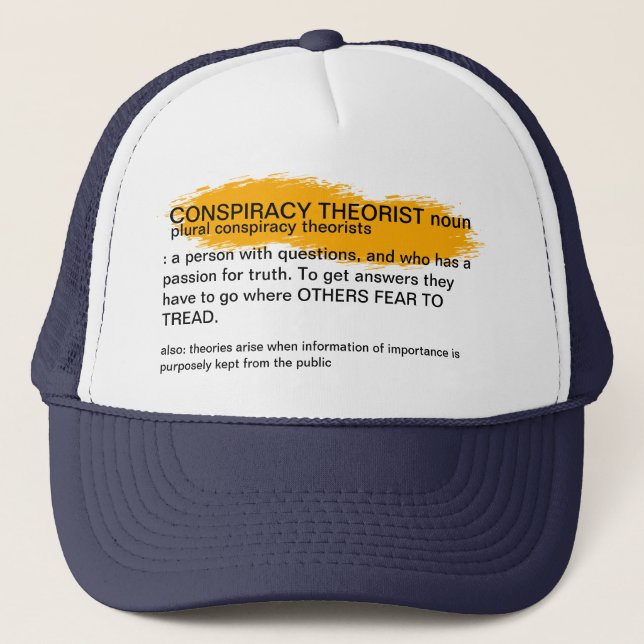 Definition of conspiracy theorists hat (Front)