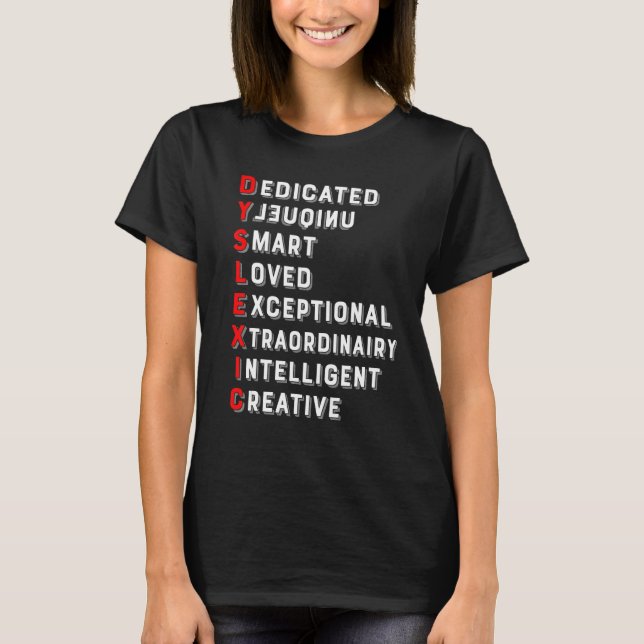 Definition of Dyslexia Awareness Interventionist T T-Shirt (Front)