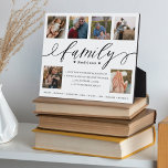 Definition of family Custom Photo Collage Keepsake Plaque<br><div class="desc">Beautiful personalised family keepsake photo keepsake plaque. Display your beautiful family photo memories and your own definition of family in your own words. The plaque is designed like a dictionary definition with "Family" designed in a beautiful handwritten script style. Special personalised family photo collage photo block to display your own...</div>