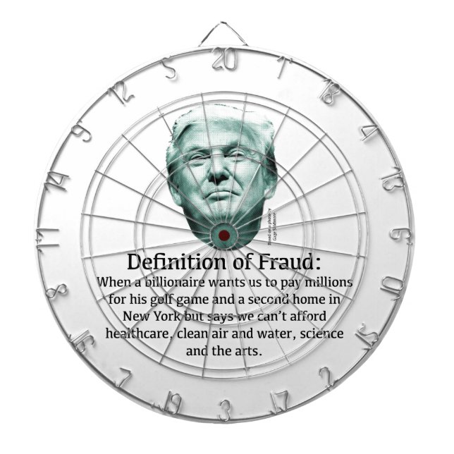 Definition of Fraud - TRUMP Dartboard (Front)