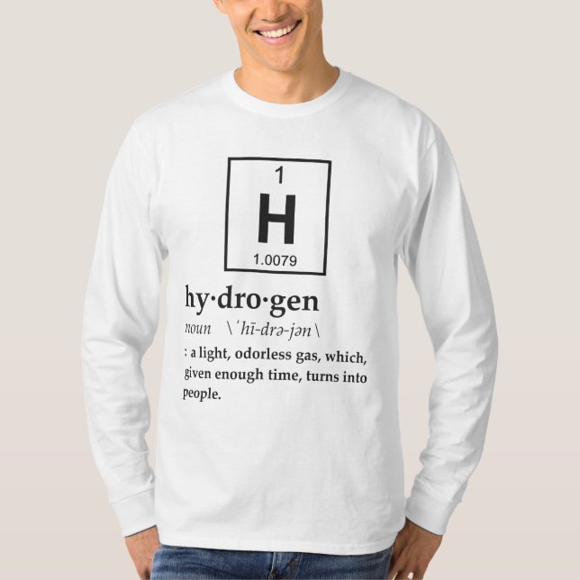 Definition of Hydrogen T-Shirt (Front)