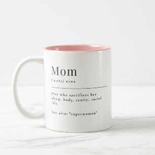 Definition of Mum Two-Tone Coffee Mug