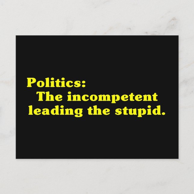 Definition of Politics Postcard (Front)