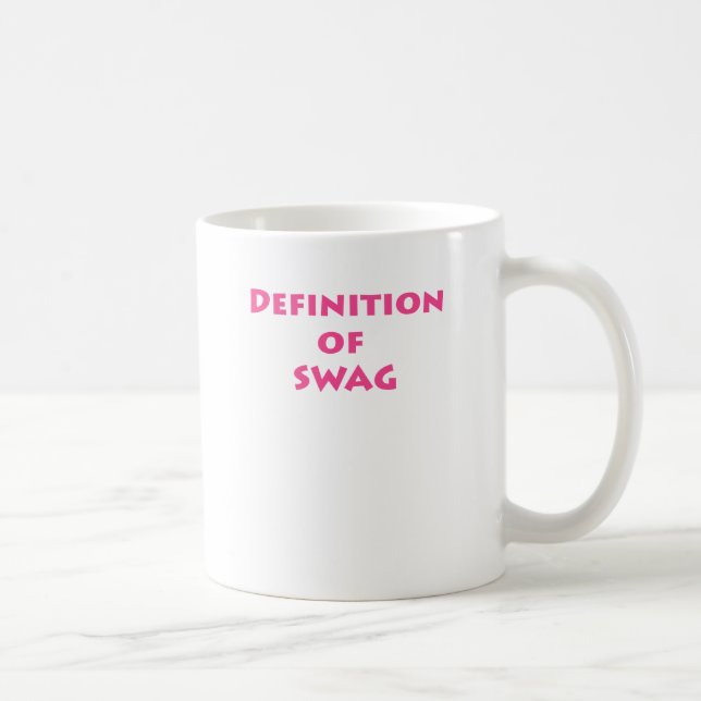 Definition of swag coffee mug (Right)