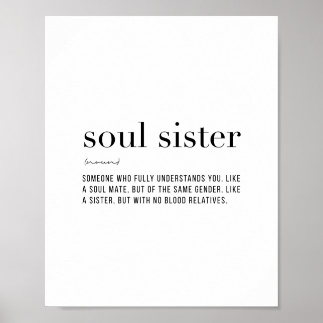 Definition Soul Sister Poster (Front)