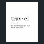 Definition Travel Poster<br><div class="desc">Definition Travel</div>