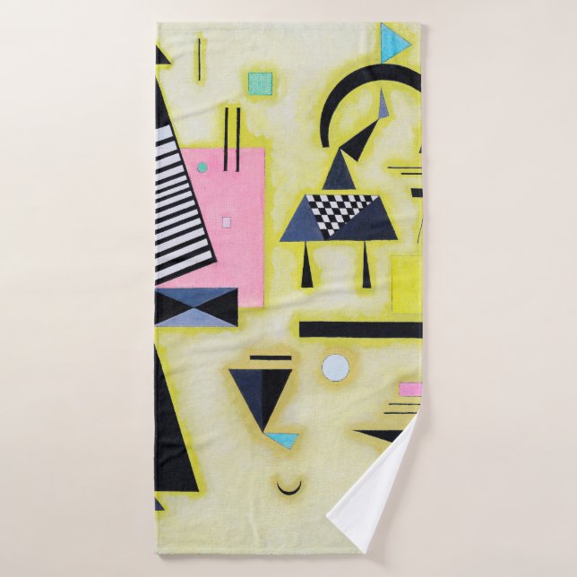 Definitive Rosy, Wassily Kandinsky Bath Towel (Bath Towel)
