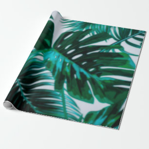 Defocus abstract background of the green plantabst wrapping paper