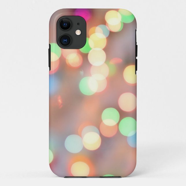 	Defocused image of illuminated christmas Light Case-Mate iPhone Case (Back)